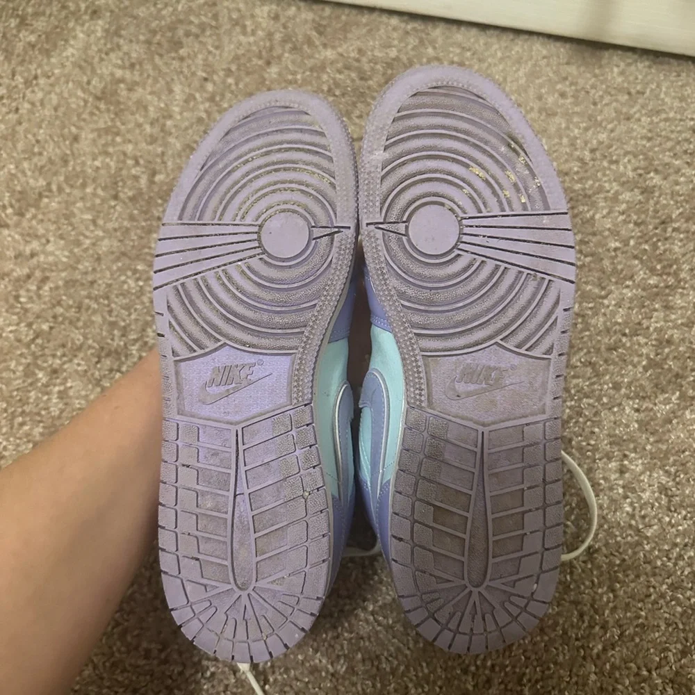 Jordan 1 Mid Purple Aqua - Picture 5 of 10